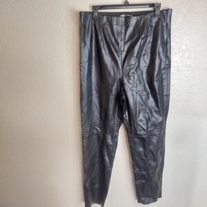 NWT ZARA high rise faux leather leggings Sz XXL